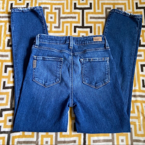 Paige Jacqueline Straight Blue Jeans Womens 26 - Picture 9 of 10